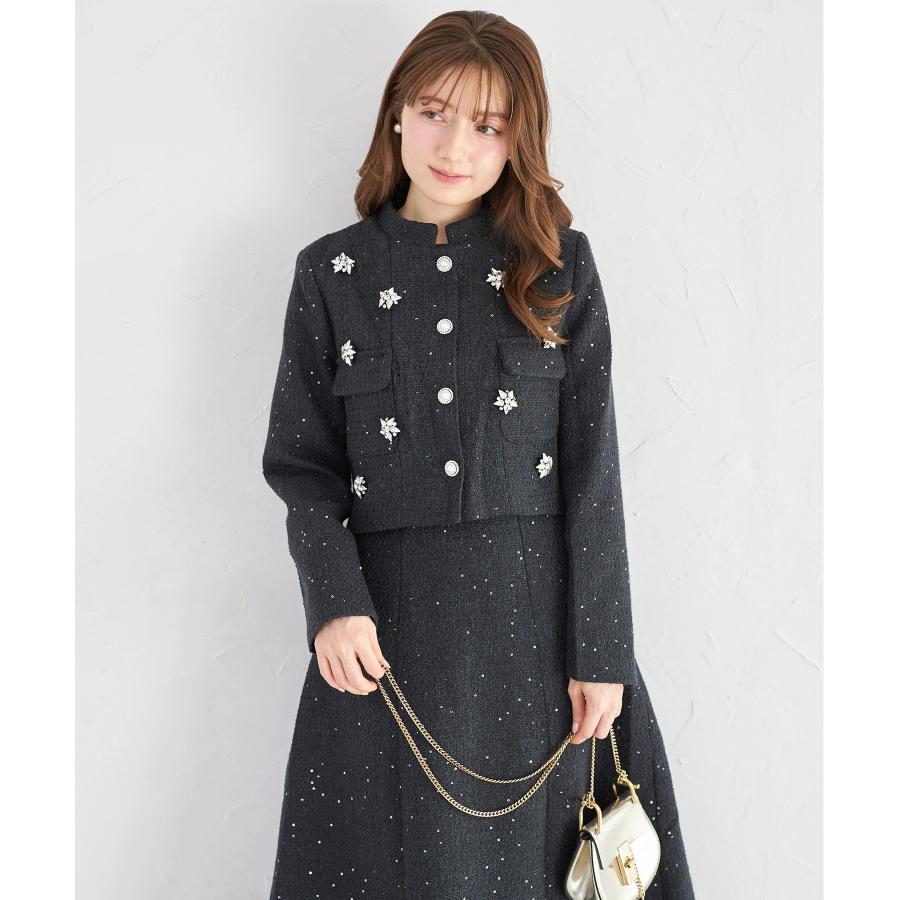 tocco closet（トッコ クローゼット） ビジュー付きスパンコール