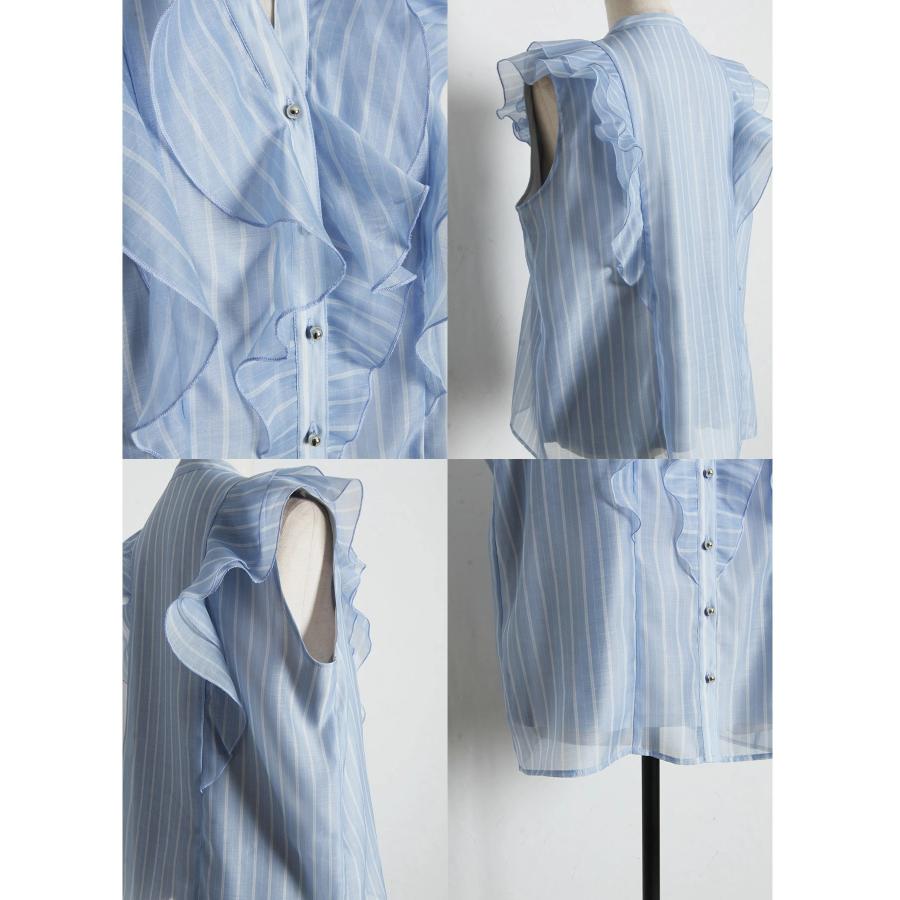 tocco closet（トッコ クローゼット） シアープリントラッフルフリル