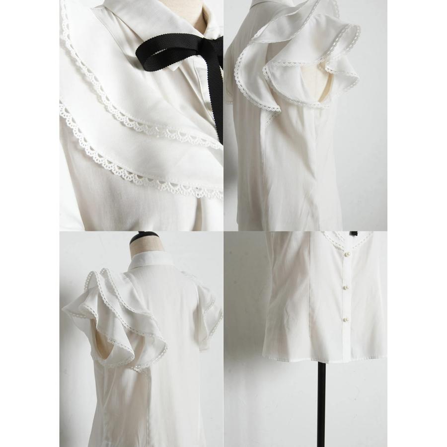 tocco closet（トッコ クローゼット） リボン付きラインレース装飾 