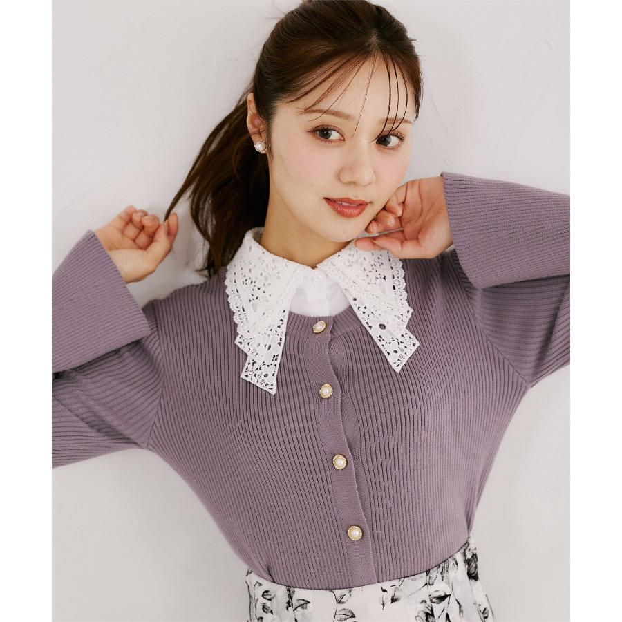 tocco closet（トッコ クローゼット） 2WAYレースリボン襟付き