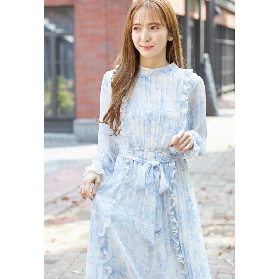 tocco closet りぼん付きサイドフリル装飾クラシカルアート tocco closet りぼん付きサイドフリル装飾クラシカルアート