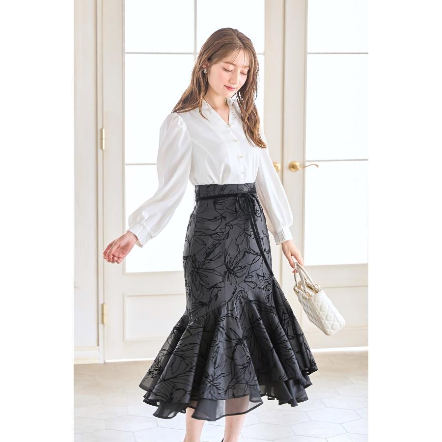tocco closet（トッコ クローゼット） パール釦スタンドスキッパー