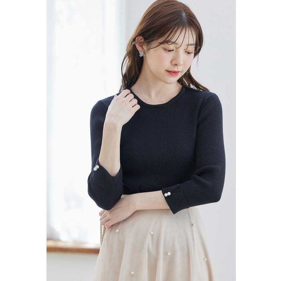 tocco closet（トッコ クローゼット） 2WAYレース襟付き袖口パール