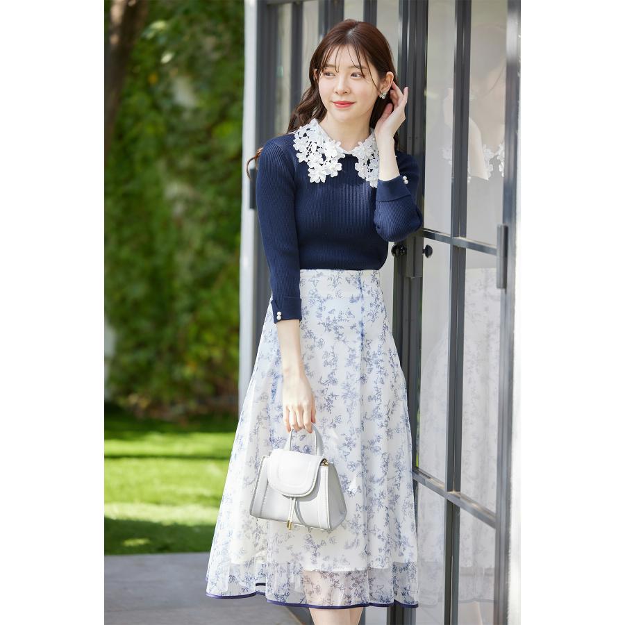 tocco closet（トッコ クローゼット） 2WAYレース襟付き袖口パール