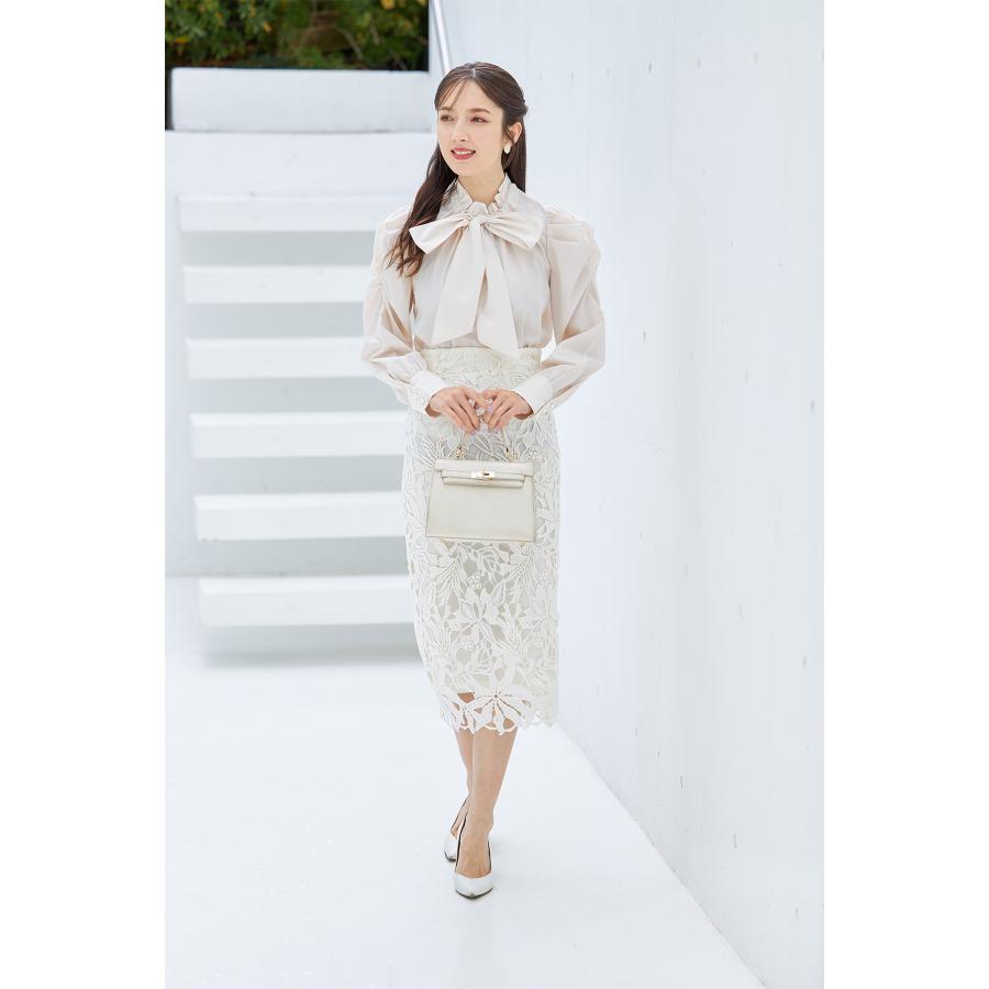 パワーショルダーフリルネックボウタイリボンブラウス【samelis】《2024 ON/OFF STYLE BOOK》《2024 Spring Ceremony Style》｜tocco-closet｜11