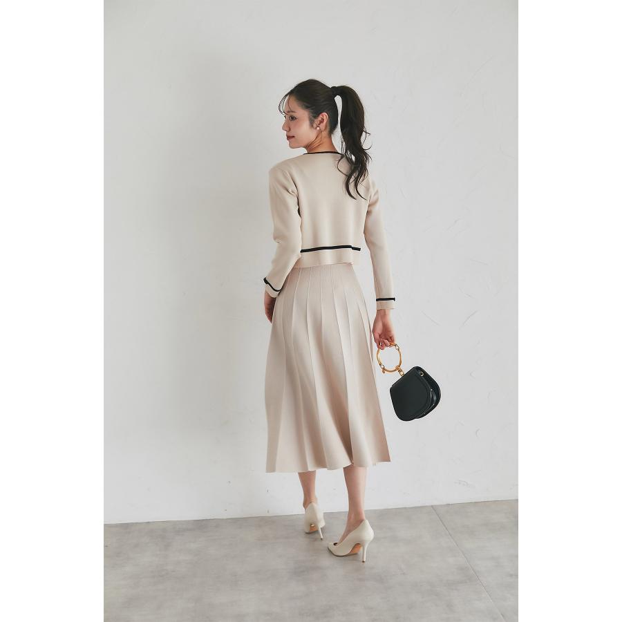 tocco closet（トッコ クローゼット） プチリボン＆ビジュー付き配色