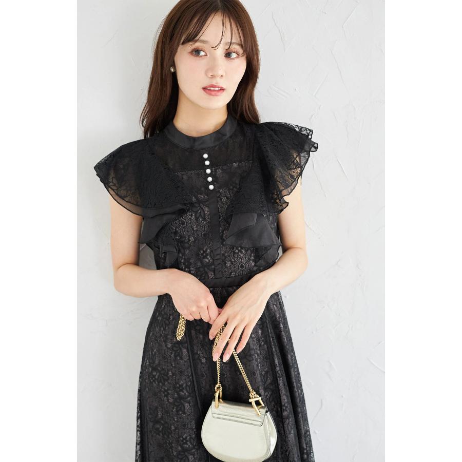 tocco closet（トッコ クローゼット） ウエストリボン付きパール装飾