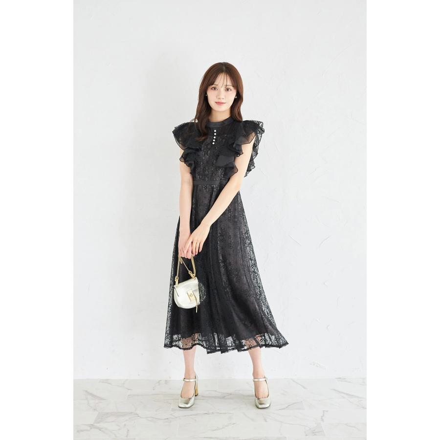 tocco closet（トッコ クローゼット） ウエストリボン付きパール装飾 