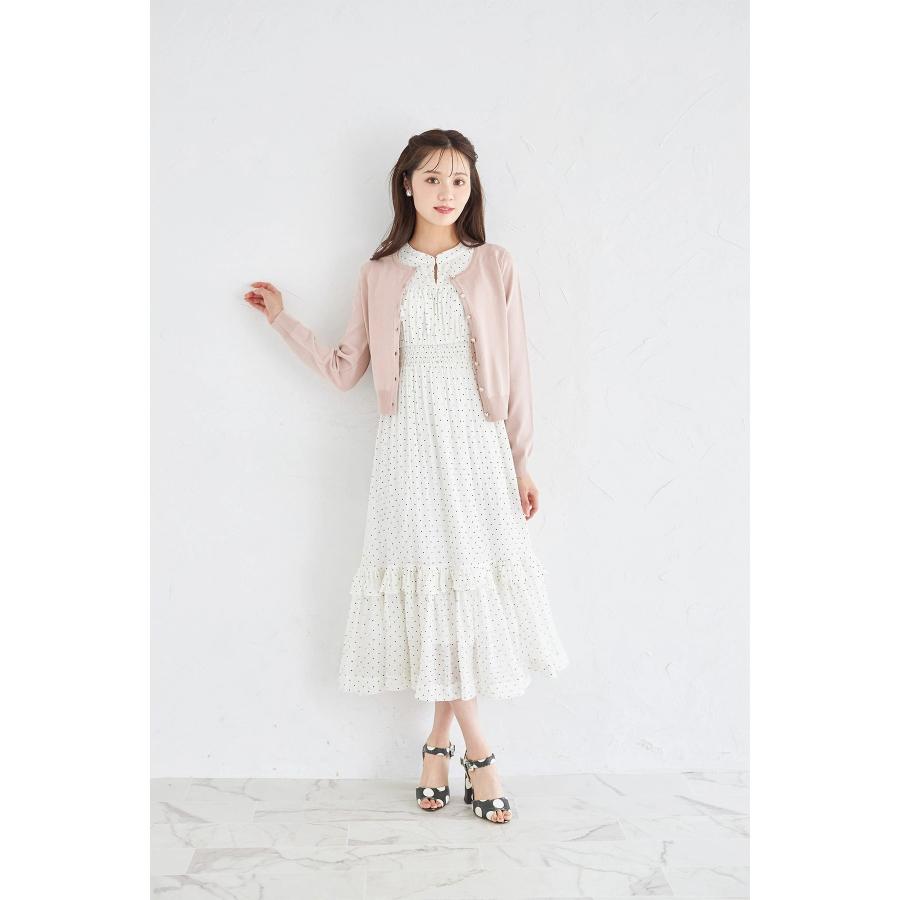 tocco closet（トッコ クローゼット） フリル付きドットシャーリング