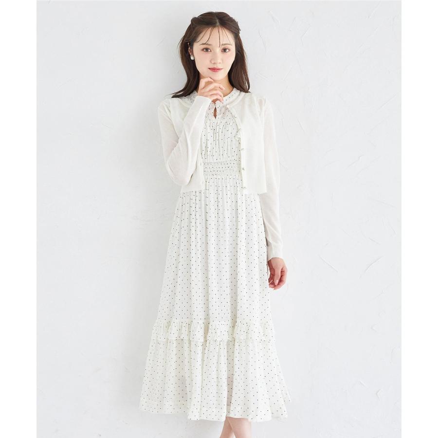 tocco closet（トッコ クローゼット） フリル付きドットシャーリング
