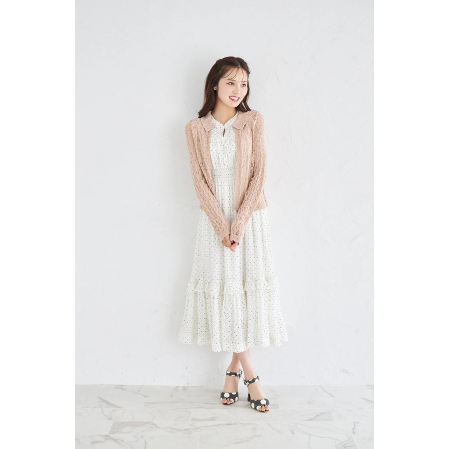 tocco closet（トッコ クローゼット） フリル付きドットシャーリング