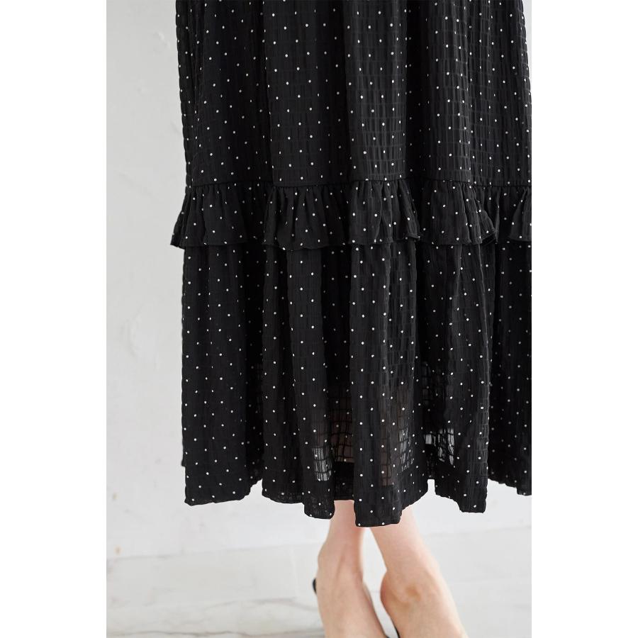 tocco closet（トッコ クローゼット） フリル付きドットシャーリング