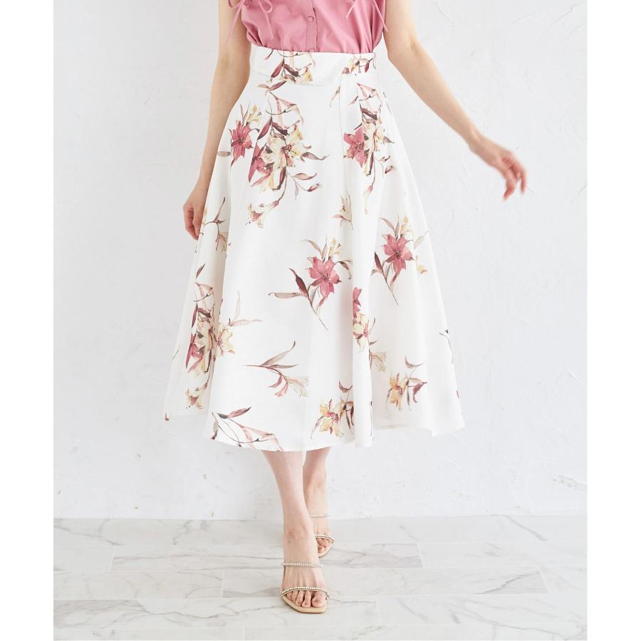 90cm×90cmミディアムウォルナット　オーダー品 tocco closet（トッコ クローゼット） ウエストアシメ切り替えフラワー