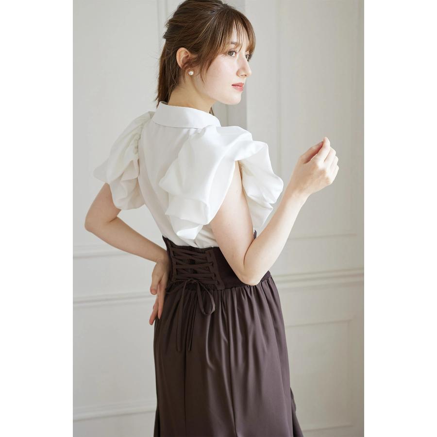 tocco closet（トッコ クローゼット） バックレースアップラッフル