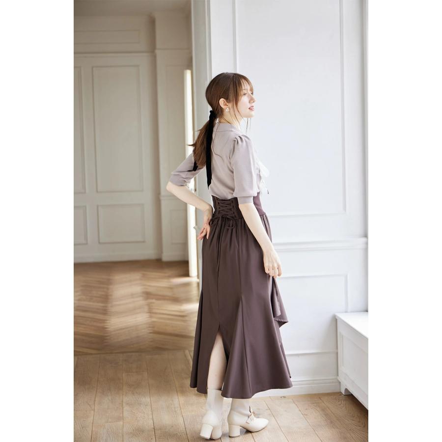 tocco closet（トッコ クローゼット） バックレースアップラッフル