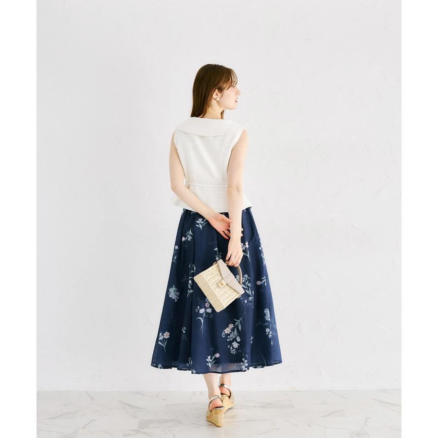 tocco closet（トッコ クローゼット） ビジューベルト付きツイード