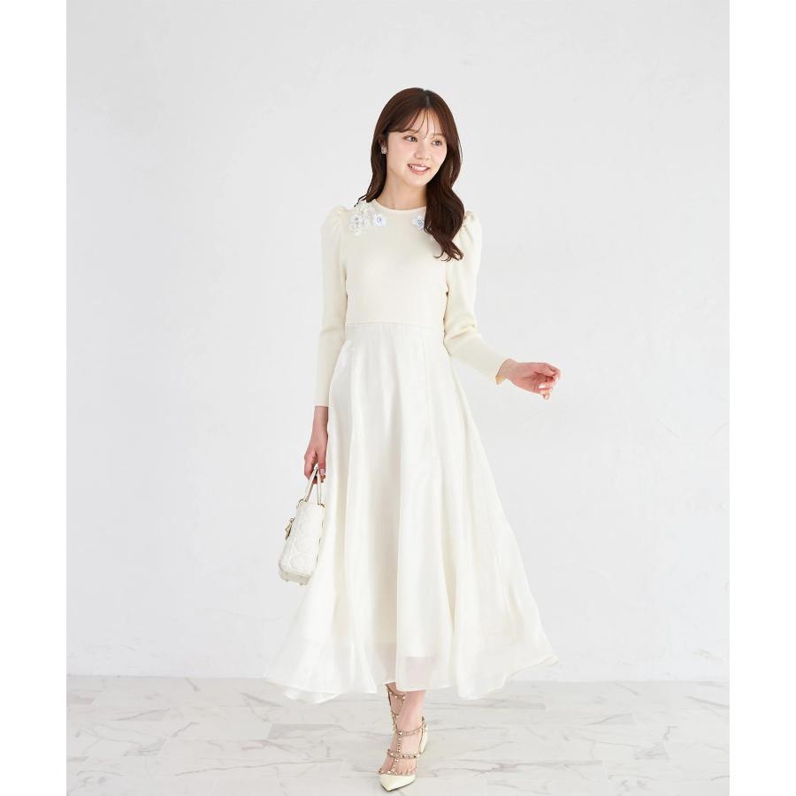 tocco closet（トッコ クローゼット） ウエストリボン付きフラワー 