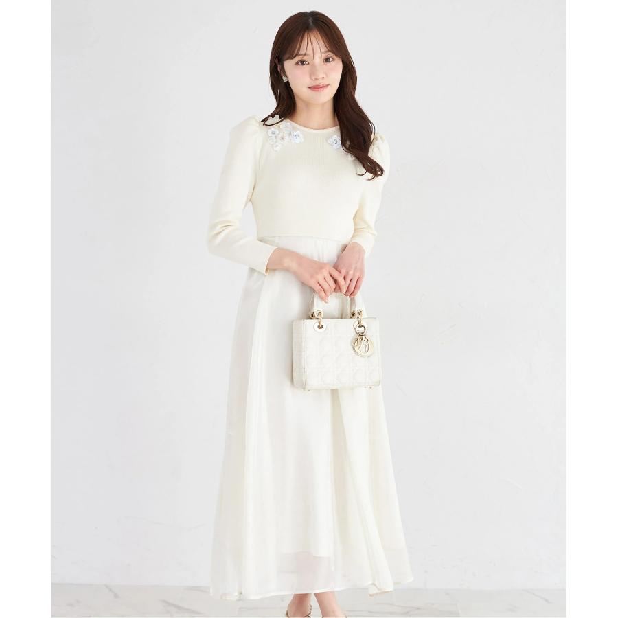 tocco closet（トッコ クローゼット） ウエストリボン付きフラワー 