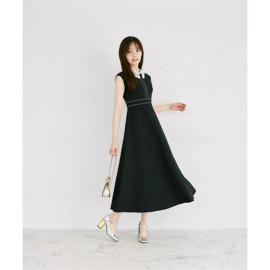 tocco closet（トッコ クローゼット） 2WAYレース襟付き配色ライン