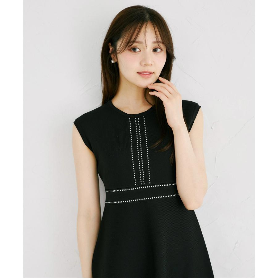 tocco closet（トッコ クローゼット） 2WAYレース襟付き配色ライン