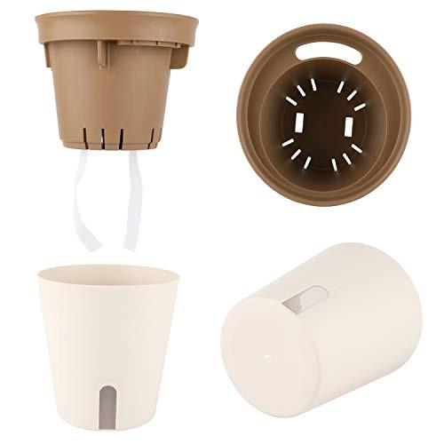 T4u 13cm プラスチック 底面給水鉢 自動給水 植木鉢 プランター プラ鉢 丸型 給水ヒモ付き 花鉢 観葉植物適用 ６ Jfl 栃木流通センター 通販 Yahoo ショッピング