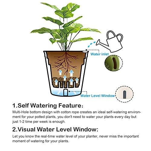 T4u 13cm プラスチック 底面給水鉢 自動給水 植木鉢 プランター プラ鉢 丸型 給水ヒモ付き 花鉢 観葉植物適用 ６ Jfl 栃木流通センター 通販 Yahoo ショッピング