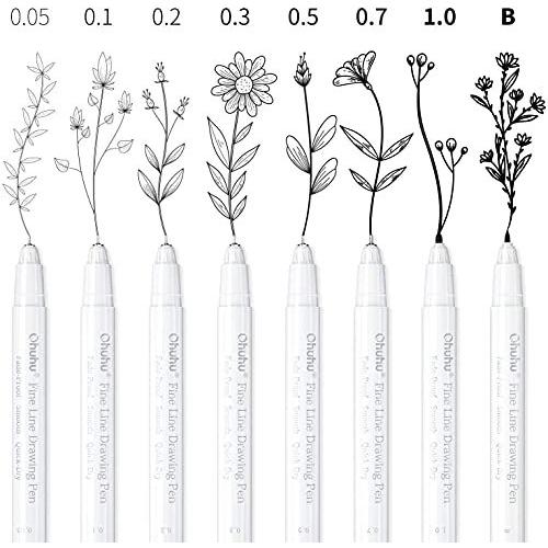 Ohuhu 製図ペン ミリペン 8本セット ラインドローイングペン 線幅0 05 1 0 ブラシタイプ ファインライナー 水性ペ Jww 栃木流通センター 通販 Yahoo ショッピング