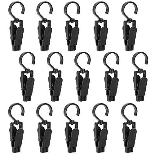 T B 15個入 洗濯バサミ クリップ フック付き 洗濯ピンチ 360回転可能 耐荷重は1kg まで ホワイトプラスチック製ク Sagaretxe Net