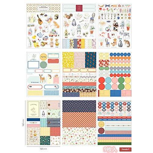 Ganda 可愛い日記ステッカー かわいい手帳シール 可愛い個性 潮流の手帳シール ステッカー 内容が漫画 Nam 栃木流通センター 通販 Yahoo ショッピング