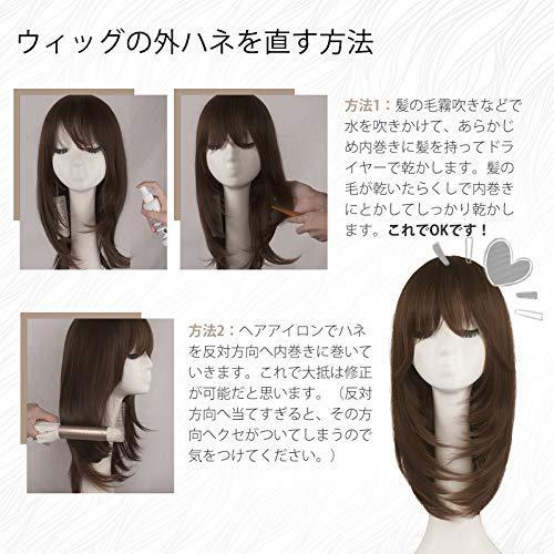 Feshfen ウィッグ ロング セミロング ミディアム ストレート ぱっつん前髪 斜め前髪 分け目自由 フルウィッグ レ Rqp0926 栃木流通センター 通販 Yahoo ショッピング