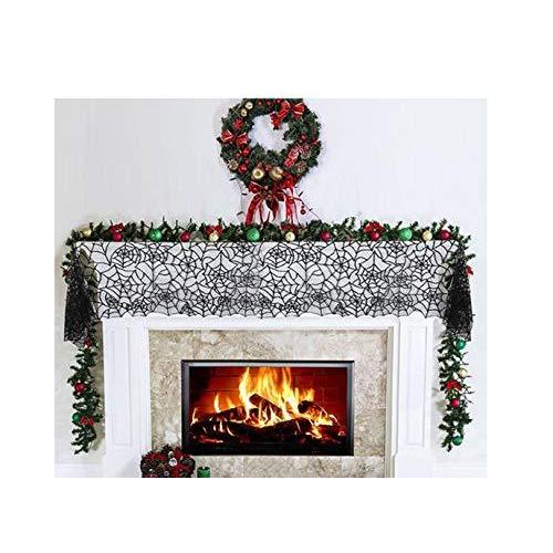 Minloorハロウィンレース暖炉布2個セット ハロウィン 暖炉 デコレーション 蜘蛛の巣 舞台の飾り 手芸 暖炉装 Vdz 栃木流通センター 通販 Yahoo ショッピング