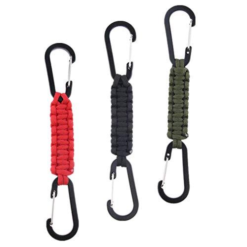 3ピースアウトドア編組ナイロンストラップ付きカラビナスーツ用キーチェーンアウトドアキャンプハイキング Ysv5448 栃木流通センター 通販 Yahoo ショッピング