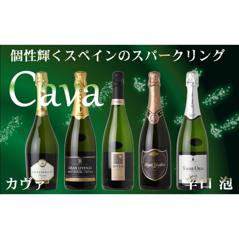 ちょっぴり贅沢カヴァ 第6弾 スペインのスパークリングワインCAVA 5本