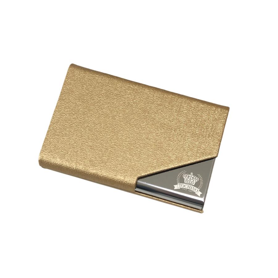 Tochno 名刺入れ ケース メンズ 月桂冠 王冠 ゴールド シルバー