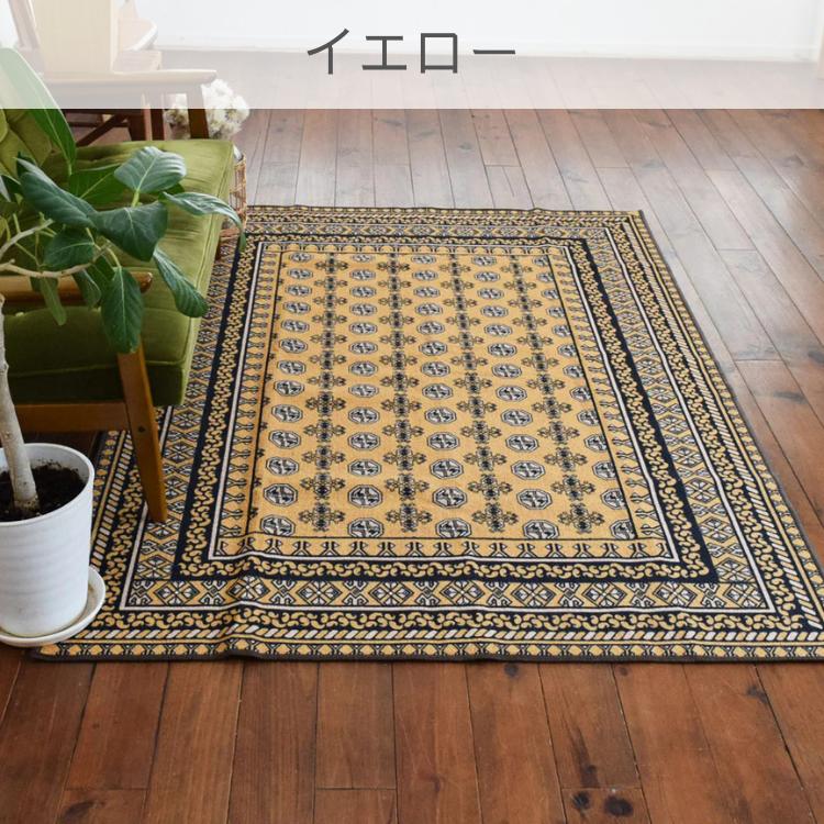 ★ ルルるん★ ヴィンテージラグ　インドラグ ペルシャ風パッチワークラグ 133×190cm グレー ウィルトン織り