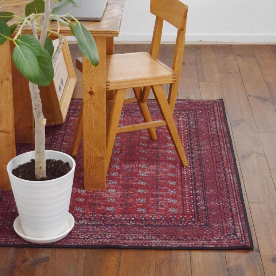 お洒落で洗えるヴィンテージ風ラグマット アフガン 200×200cm 11