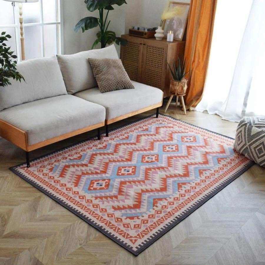 TOCO LIFE キリムナザール 100×140cm ラグ マット カーペット おしゃれ