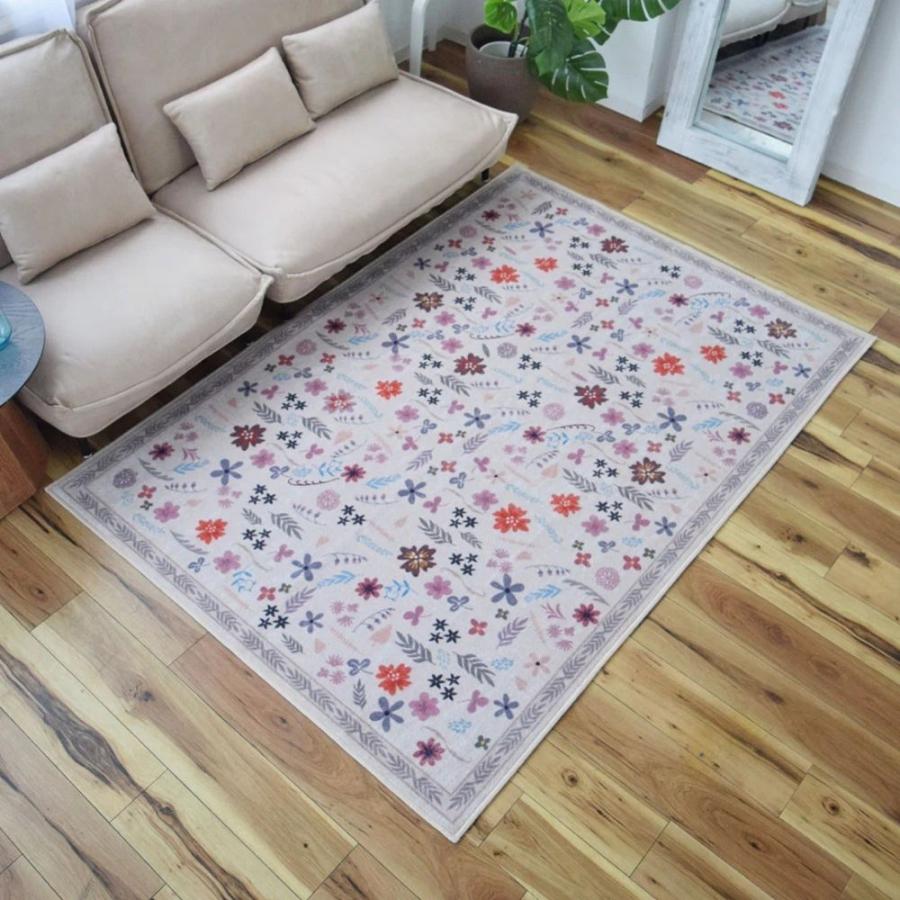 【未使用】TOCO LIFE 花柄ラグ カーペット140×200 楽天市場】TOCO LIFE フラワー花柄ラグ チューリップ 4サイズ