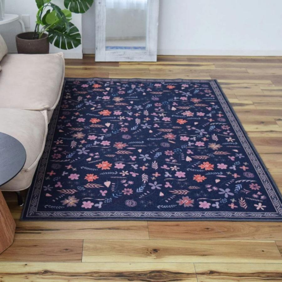 TOCO LIFE オシバナ 140×200cm ラグ マット カーペット おしゃれ