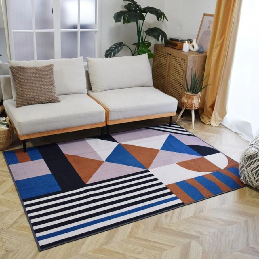 TOCO LIFE パズル 140×200cm ラグ マット カーペット おしゃれ 洗える