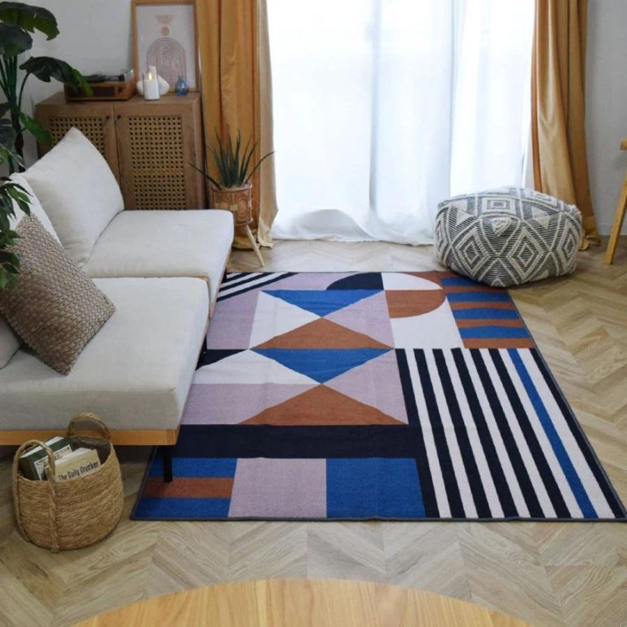 TOCO LIFE パズル 200×240cm ラグ マット カーペット おしゃれ 洗える