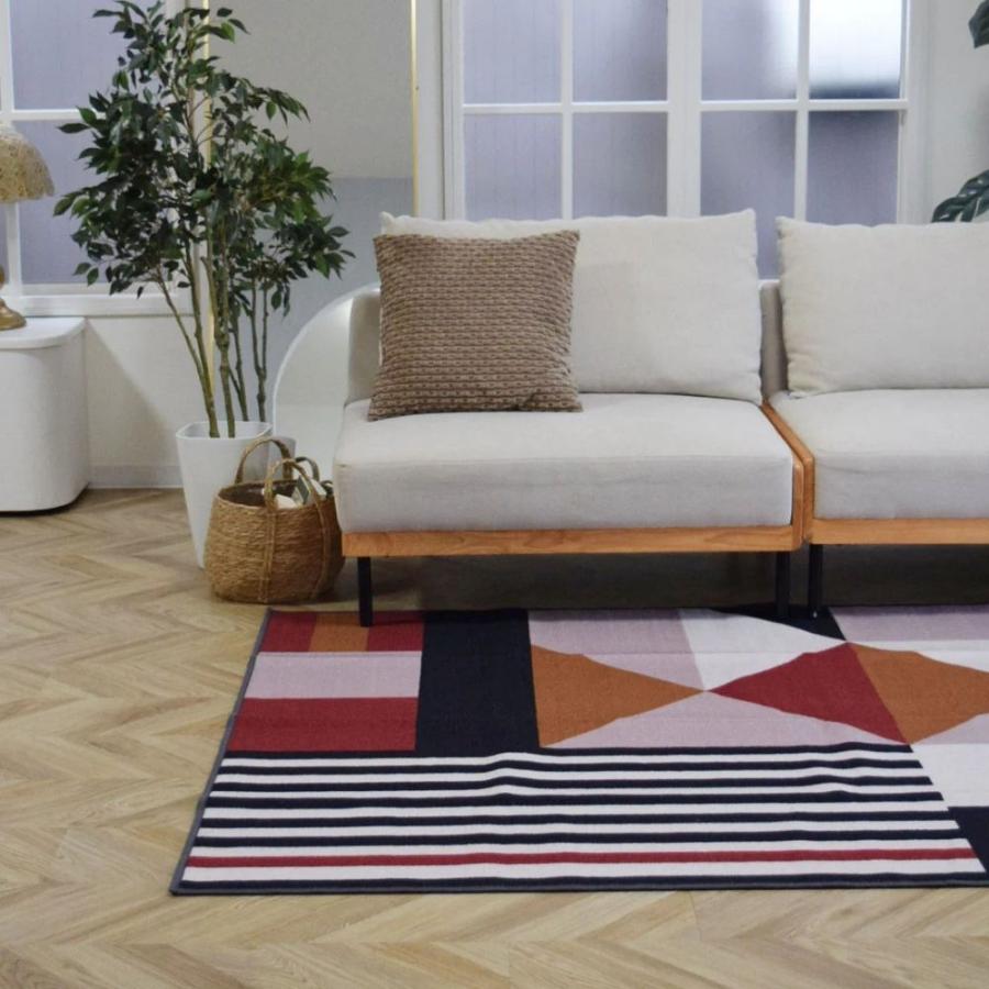 TOCO LIFE パズル 200×240cm ラグ マット カーペット おしゃれ 洗える