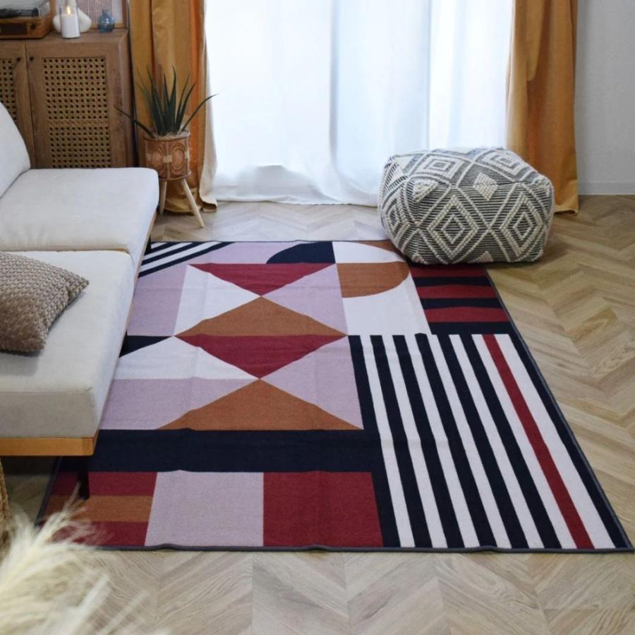 TOCO LIFE パズル 200×240cm ラグ マット カーペット おしゃれ 洗える