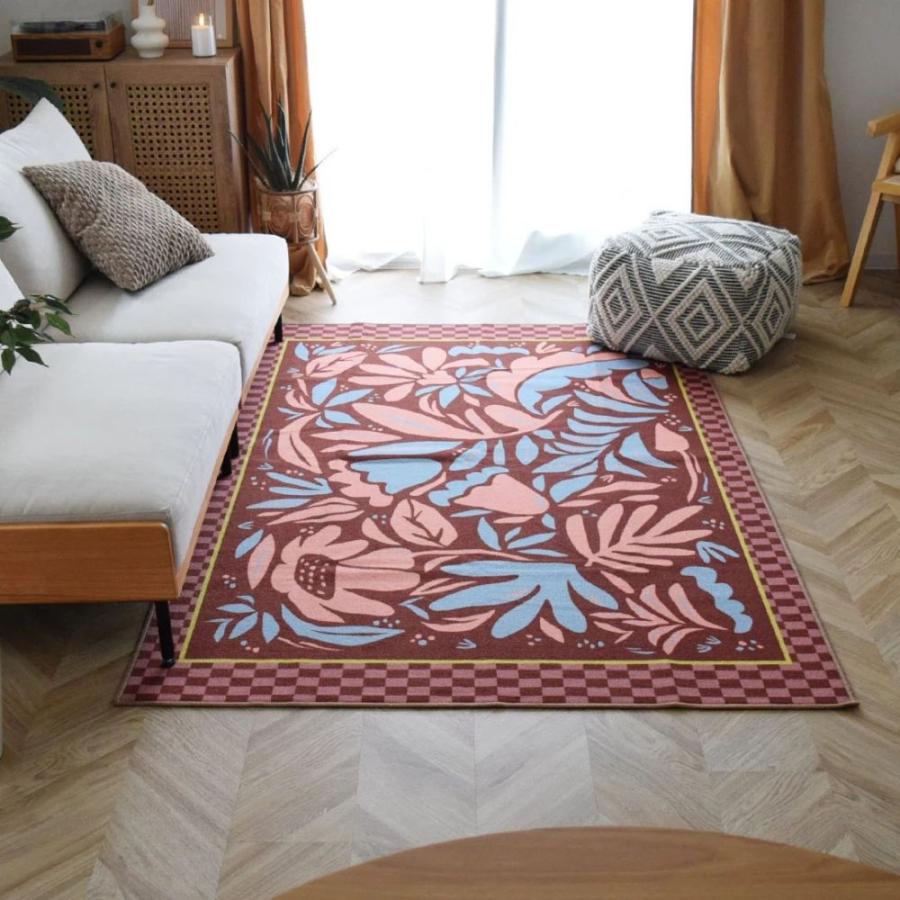 TOCO LIFE サンフラワー 140×200cm ラグ マット カーペット おしゃれ