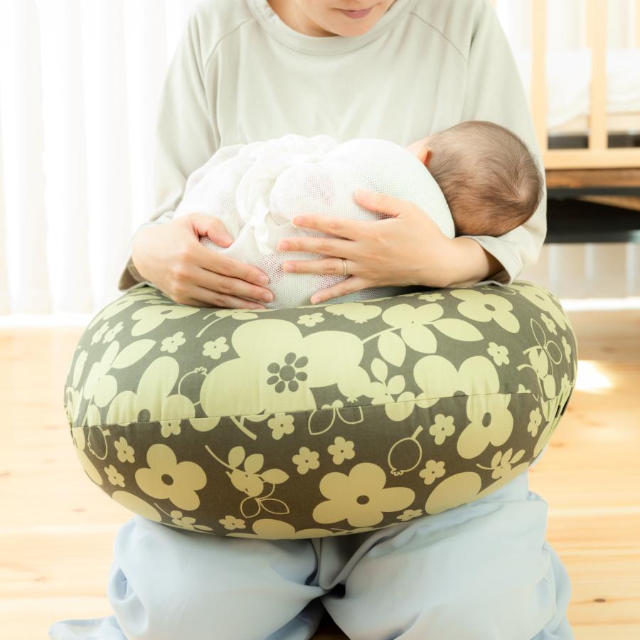 P3倍 授乳クッション バックル 単品 北欧ベージュ インディゴデニム