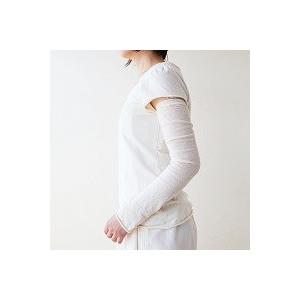 アームカバー薄手 生成 茶 メイドインアース  純オーガニックコットン 100％ | メイド・イン・アース | 05