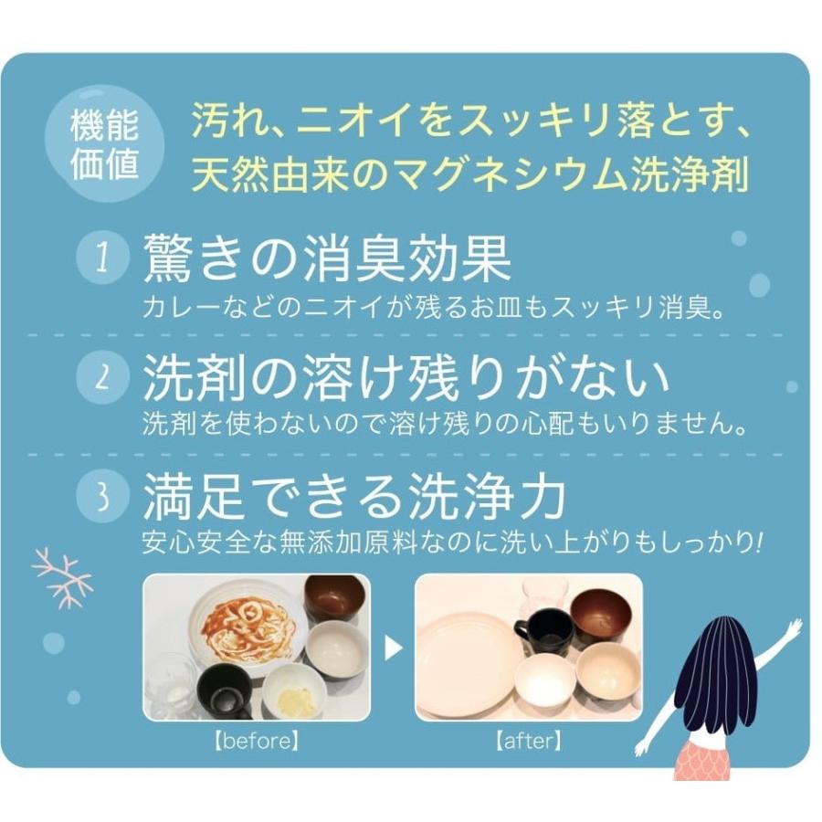 食器洗い機用 液体マグちゃん 無添加 天然 マグネシウム 弱アルカリ