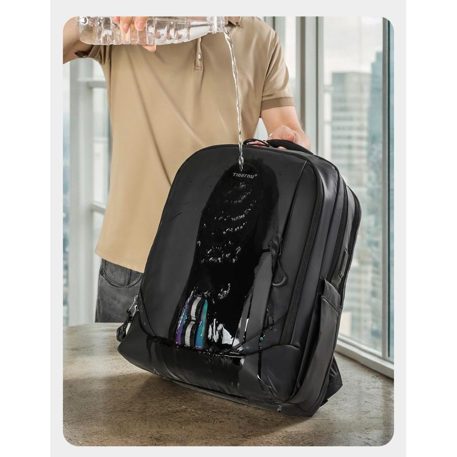 メンズ リュック バックパック ブラック 大容量 防水 旅行 ビジネス 効率的 取外し可能 002 |  | 10