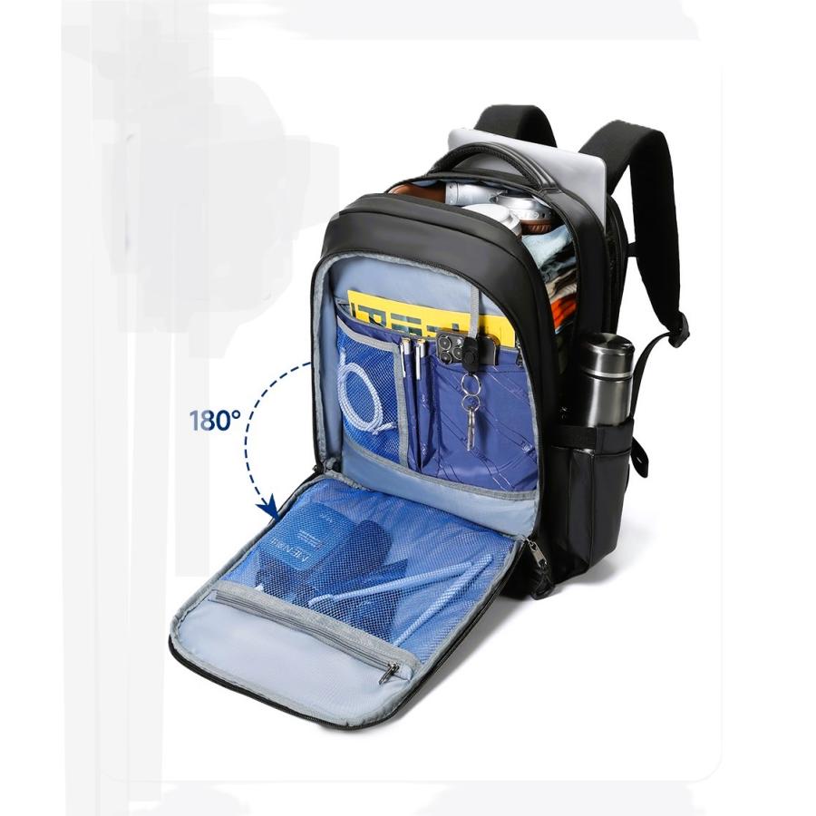 メンズ リュック バックパック ブラック 大容量 防水 旅行 ビジネス 効率的 取外し可能 002 |  | 09