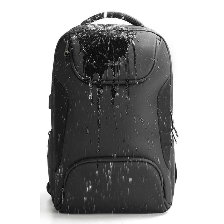 メンズ リュック バックパック ブラック ビジネス 旅行 に最適 防水生地 防水ジッパー スタイリッシュ 005 |  | 07